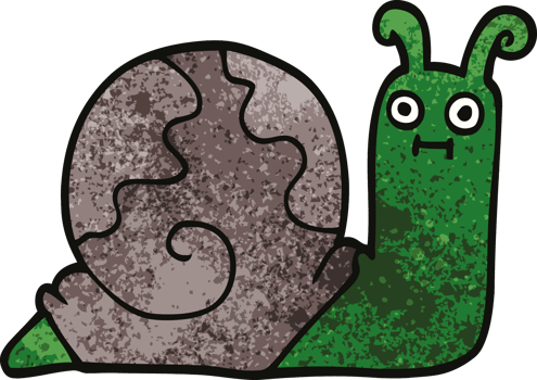 cartoon doodle snail png