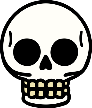 traditional tattoo of a skull png