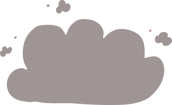 cartoon doodle storm cloud png