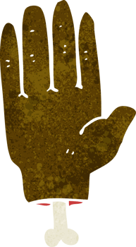 cartoon severed hand png