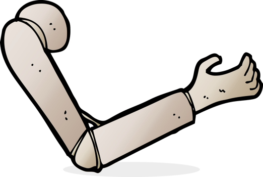 cartoon prosthetic arm png