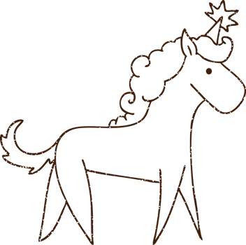 Unicorn Charcoal Drawing png