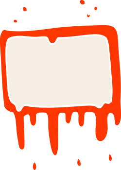 cartoon doodle bloody banner png