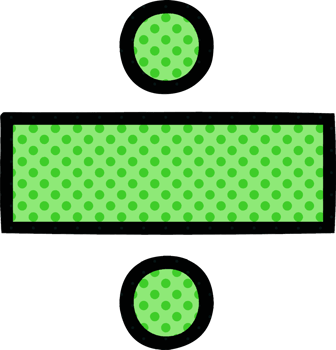 comic book style cartoon division symbol png