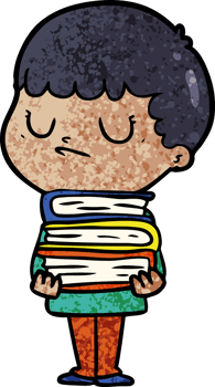 cartoon grumpy boy drawing png