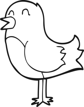 cartoon bird drawing png