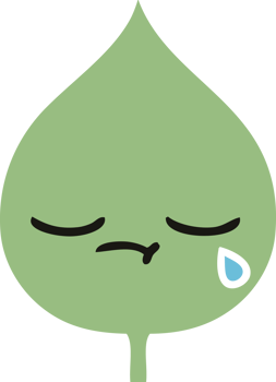 flat color retro cartoon of a expressional leaf png