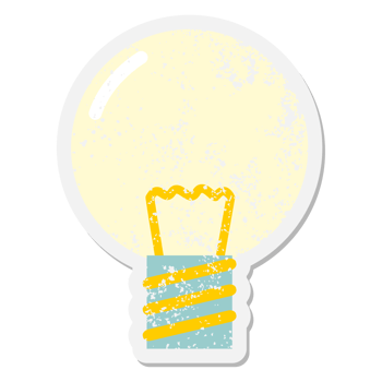 light bulb grunge sticker png
