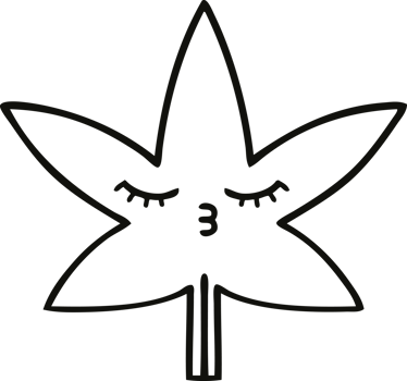line drawing cartoon of a autumnal leaf png