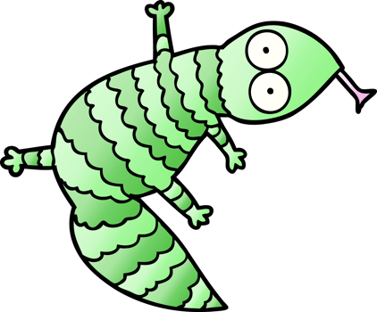cartoon lizard drawing png