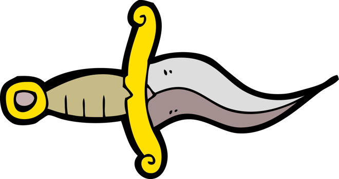 cartoon knife tattoo png