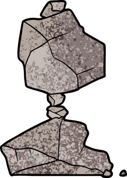 cartoon rocks drawing png