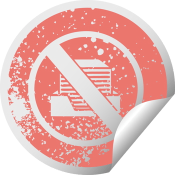 distressed circular peeling sticker symbol paperless office symbol png