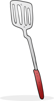 freehand drawn cartoon spatula drawing png