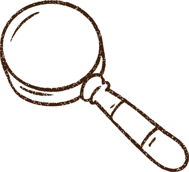 Magnifying Glass Charcoal Drawing png