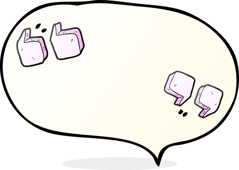 speech bubble cartoon quotation marks png