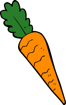 cartoon carrot drawing png