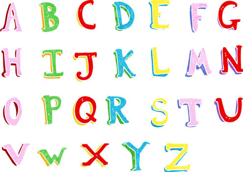 cartoon alphabet drawing png