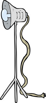 cartoon photography studio lamp png