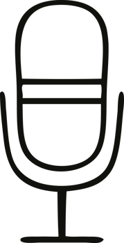 line drawing cartoon retro microphone png