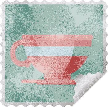 coffee cup graphic png illustration square sticker stamp