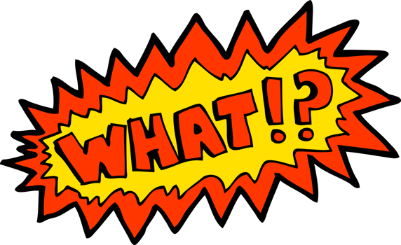 cartoon shout 'what' png