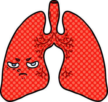 cartoon lungs drawing png