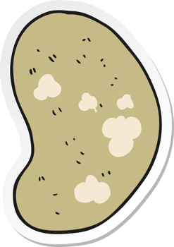 sticker of a cartoon potato png