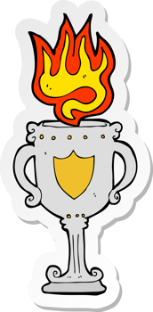 sticker of a cartoon trophy png