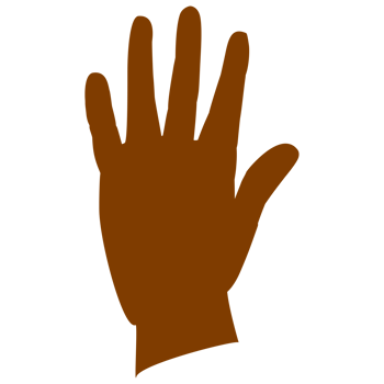 open hand drawing png