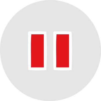 flat color retro cartoon of a pause button png