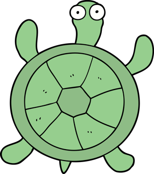 cartoon turtle drawing png