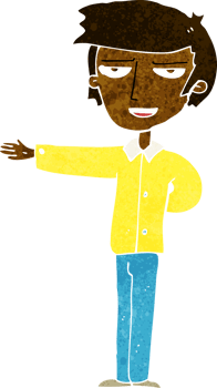 cartoon man gesturing welcome png