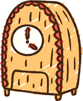 Carriage Clock Chalk Drawing png