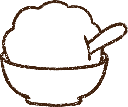 Ice Cream Charcoal Drawing png