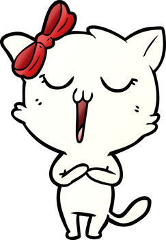 cartoon cat drawing png