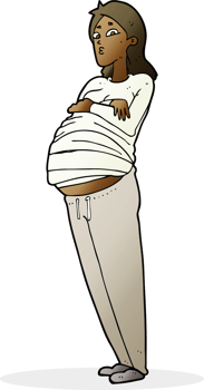 cartoon pregnant woman png