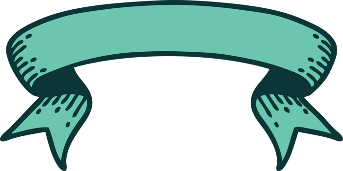 iconic tattoo style image of a banner png