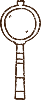 Magnifying Glass Charcoal Drawing png