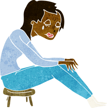 cartoon crying woman png