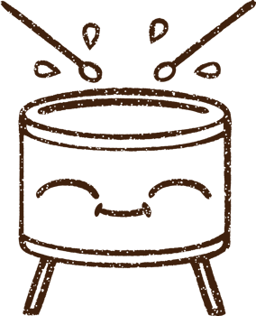 Drum Charcoal Drawing png