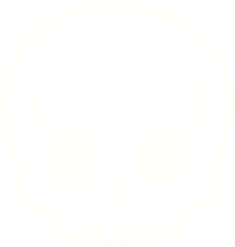 Spooky Skull Chalk Drawing png
