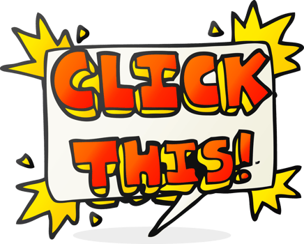 hand drawn cartoon click here sign png