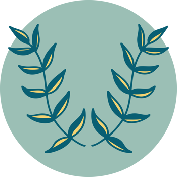 iconic tattoo style image of a laurel png
