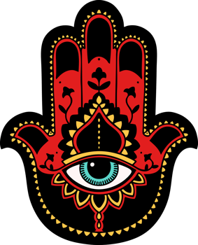 tattoo in traditional style of a hamza png
