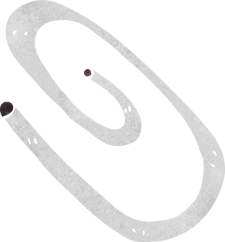 cartoon red paperclip png