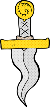 cartoon dagger drawing png