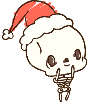 Festive Skeleton Chalk Drawing png