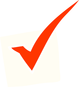 cartoon doodle tick mark png
