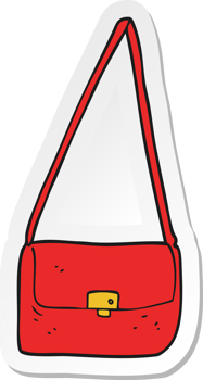 sticker of a cartoon handbag png
